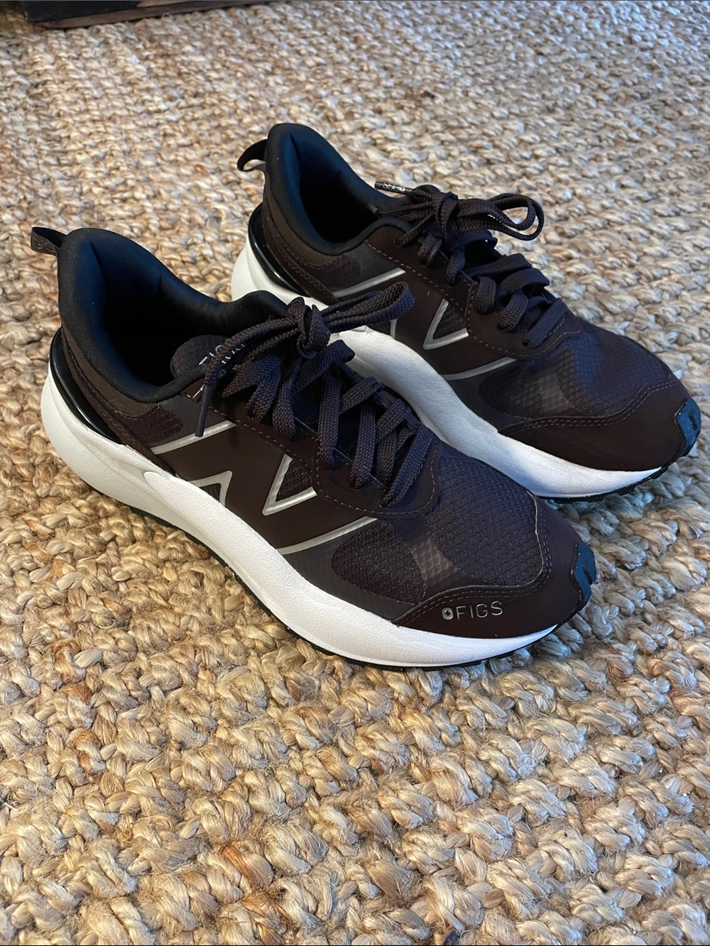 New Balance Figs 3447 Black and White Women's Athletic Sneakers
